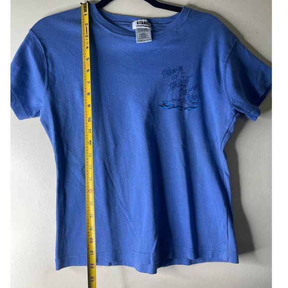 Vintage Gitano Have a Blast Tours 2001 Blue XL top Y2K - Picture 5 of 6